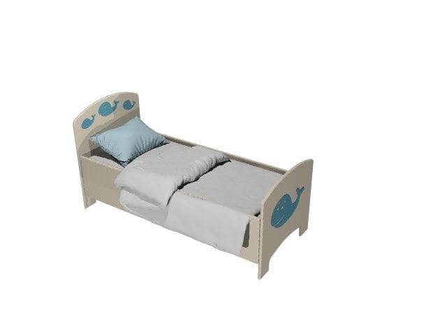 Ліжко дитяче "дельфін" РОЗКОМ, розмір 1436х636х625 мм.